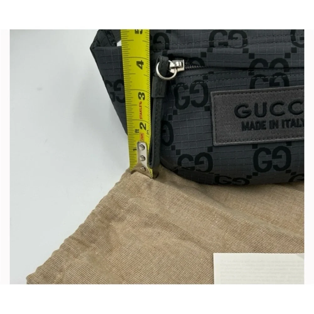 Gucci unisex jumbo GG nylon adjustable belt bag size 80 cm made in Italy